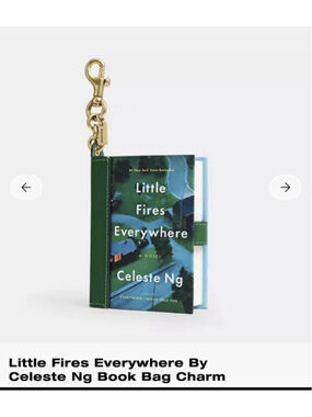 NWT Coach Little Fires Everywhere Book Bag Charm